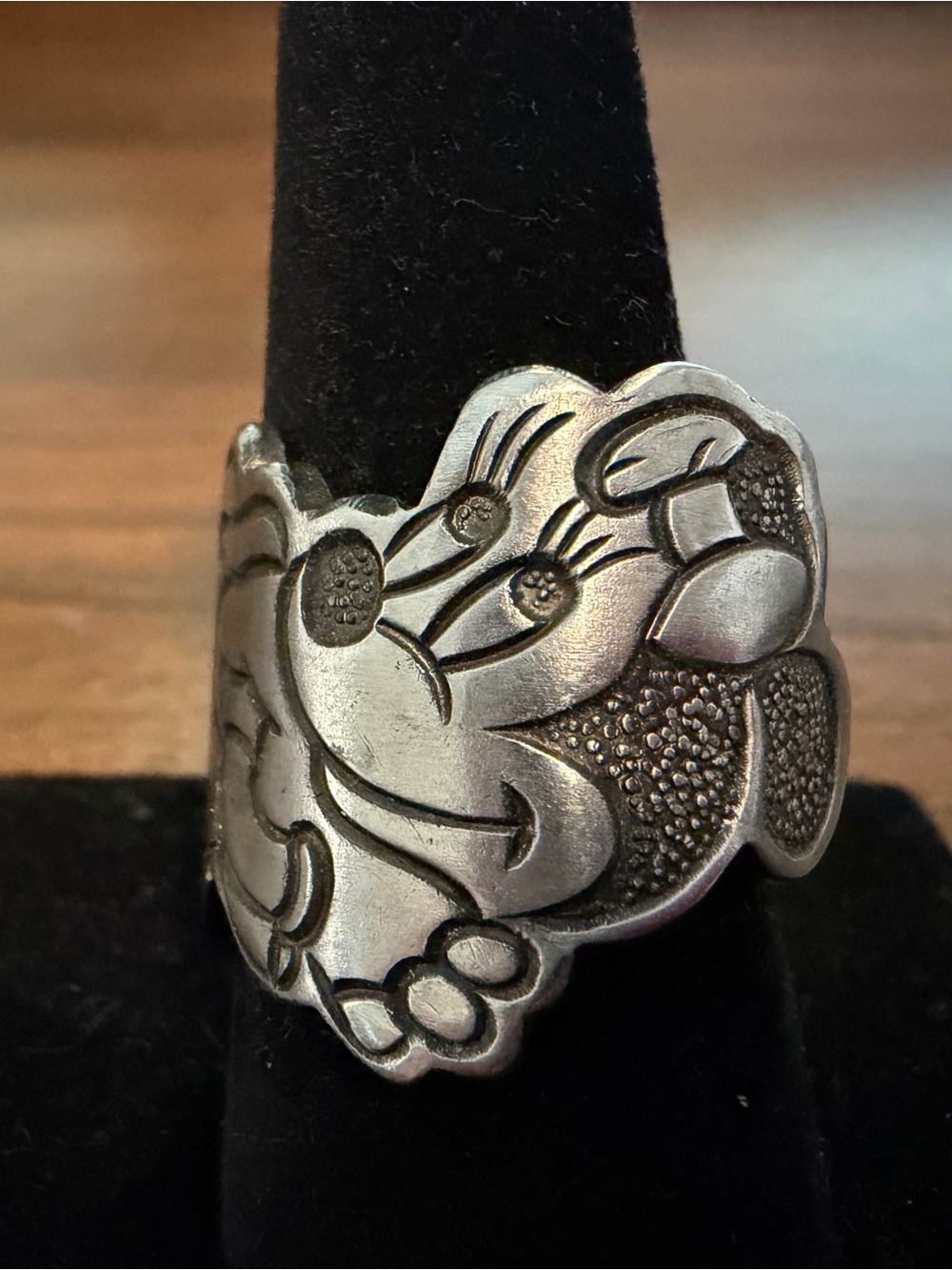 Minnie Mouse Spoon Ring Size 8